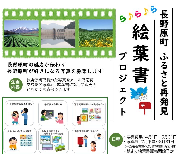 長野原町 ふるさと再発見 「ら♪ら♪ら 絵葉書プロジェクト」絵葉書になる写真が決定しました