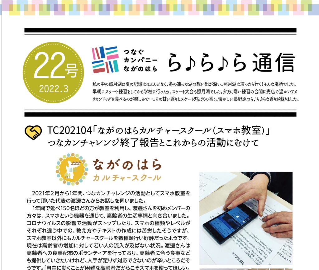 ら♪ら♪ら通信第22号を発行しました