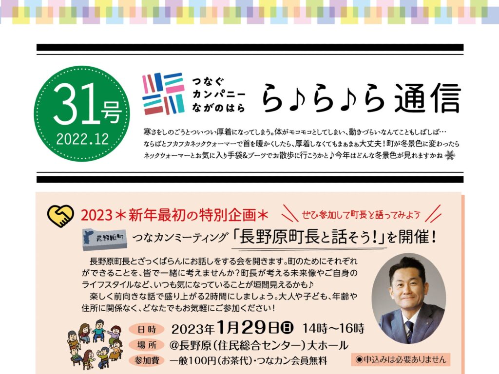 ら♪ら♪ら通信第31号を発行しました
