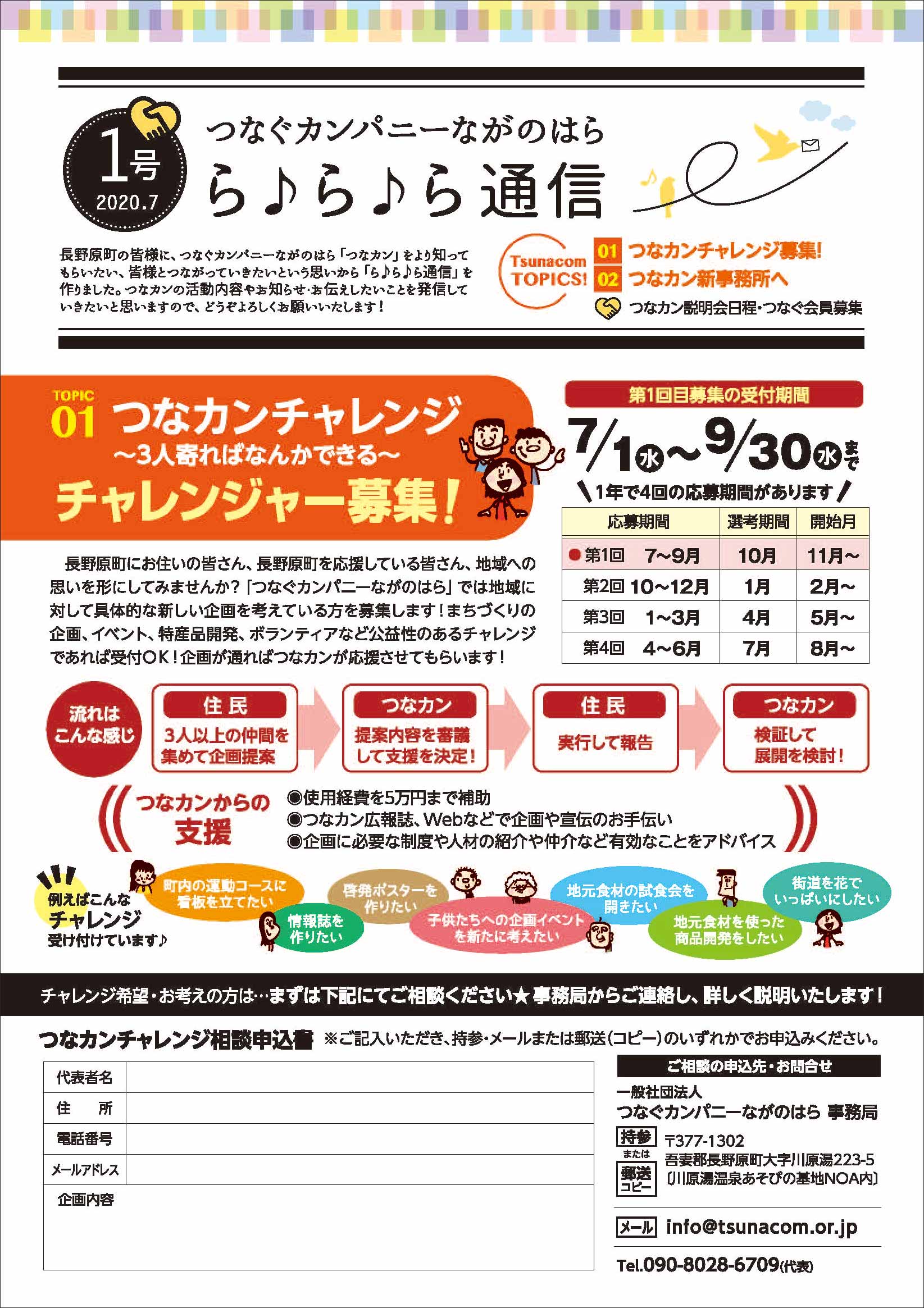 ら♪ら♪ら通信 第1号